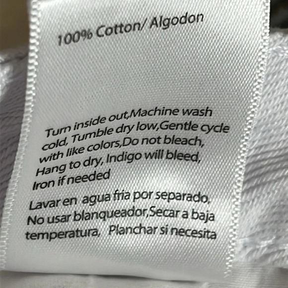 Insane Gene Hi-Rise Straight Distressed Jeans in White - NEW - Size 29 - Picture 10 of 10